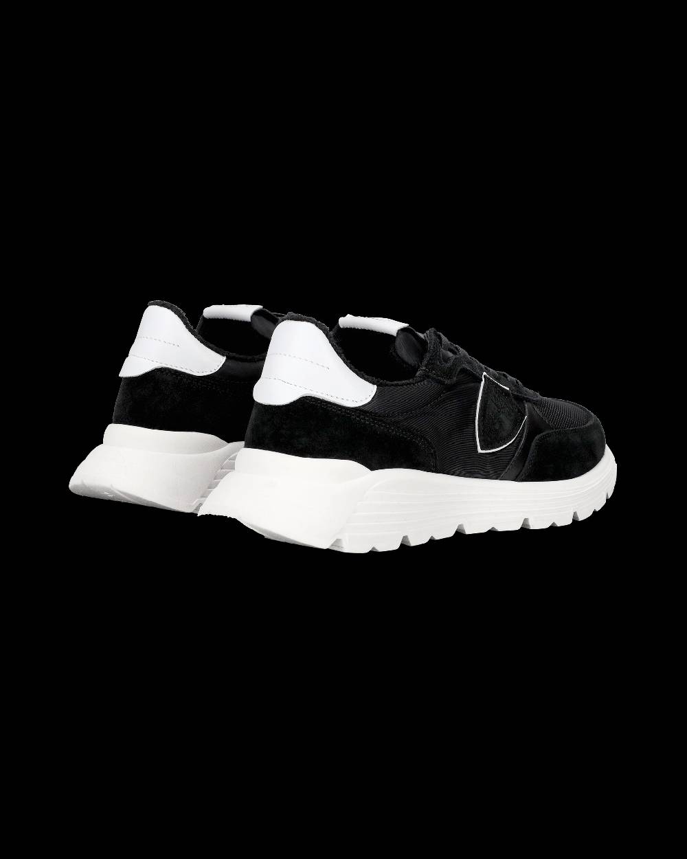 Philippe Model Sneakers Antibes da Ragazzi Nere in Tessuto Tecnico Moda