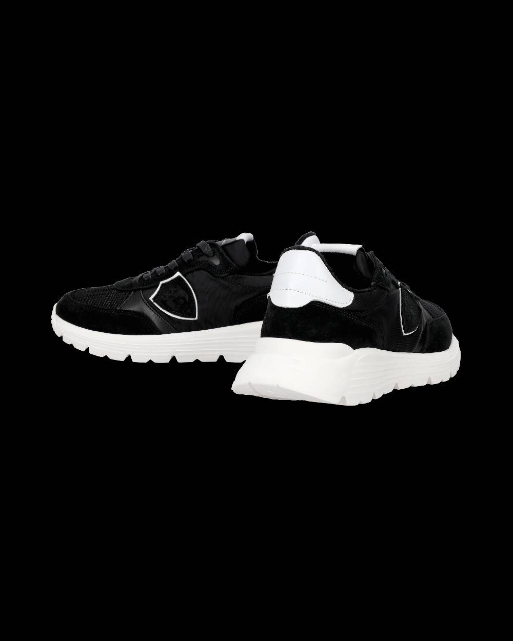 Philippe Model Sneakers Antibes da Ragazzi Nere in Tessuto Tecnico Moda