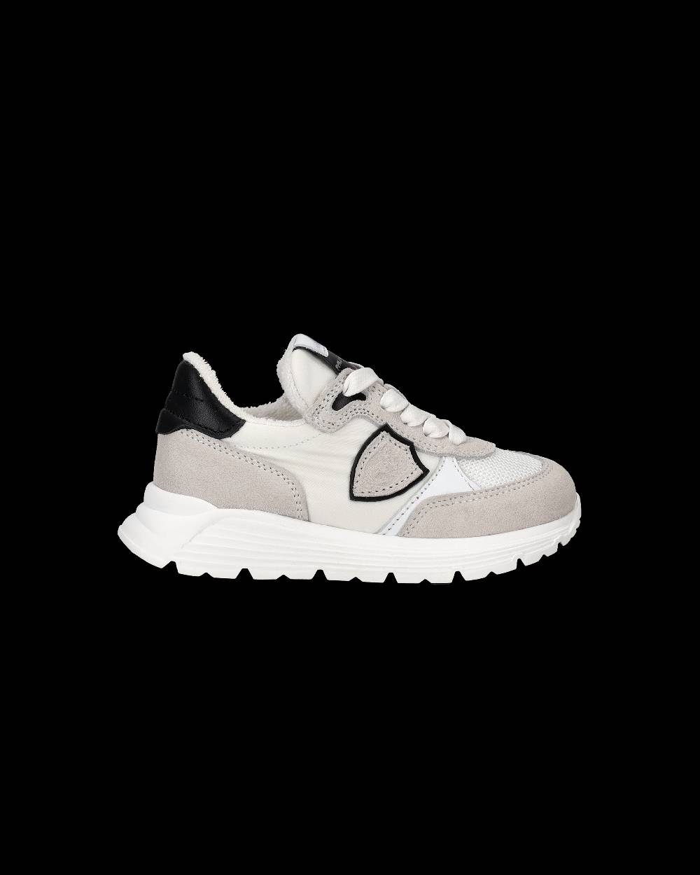 Philippe Model Scarpe da Bambini Antibes Bianche in Tessuto Tecnico Italy