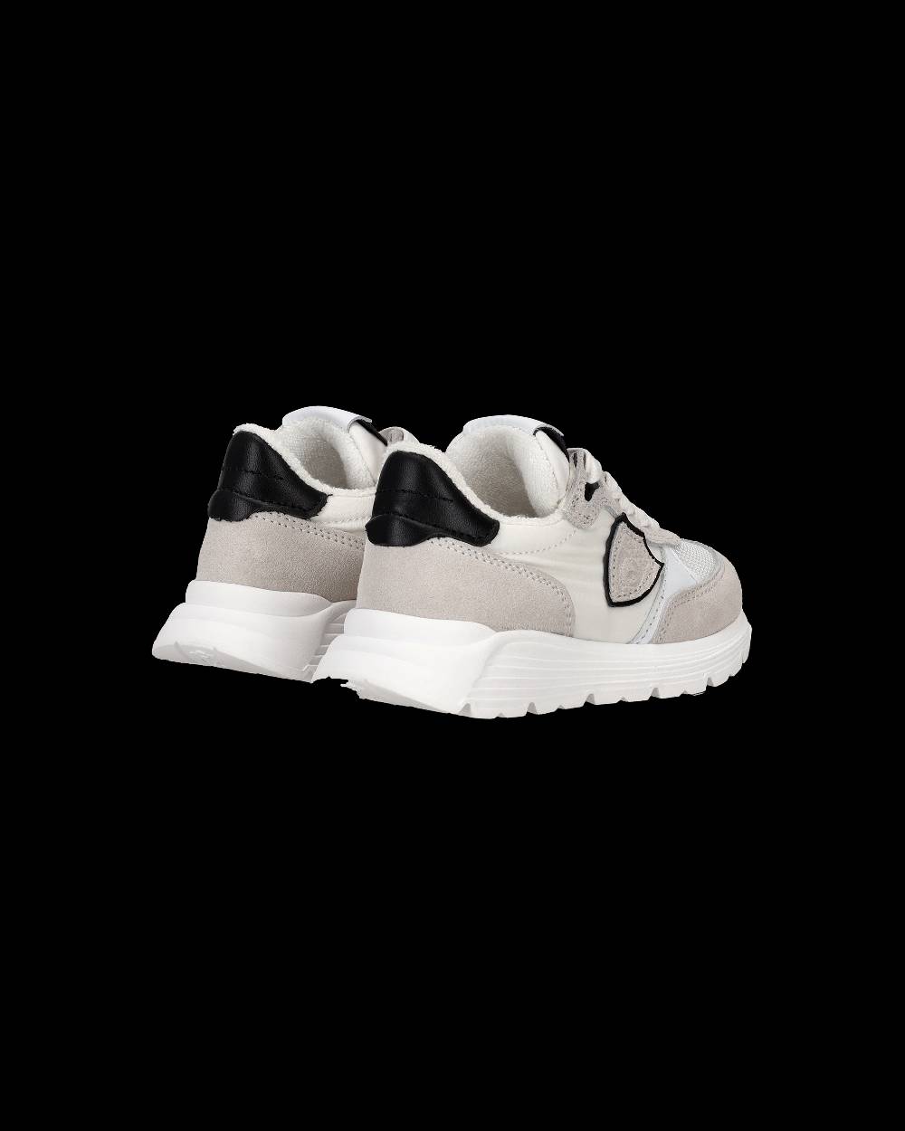 Philippe Model Scarpe da Bambini Antibes Bianche in Tessuto Tecnico Italy