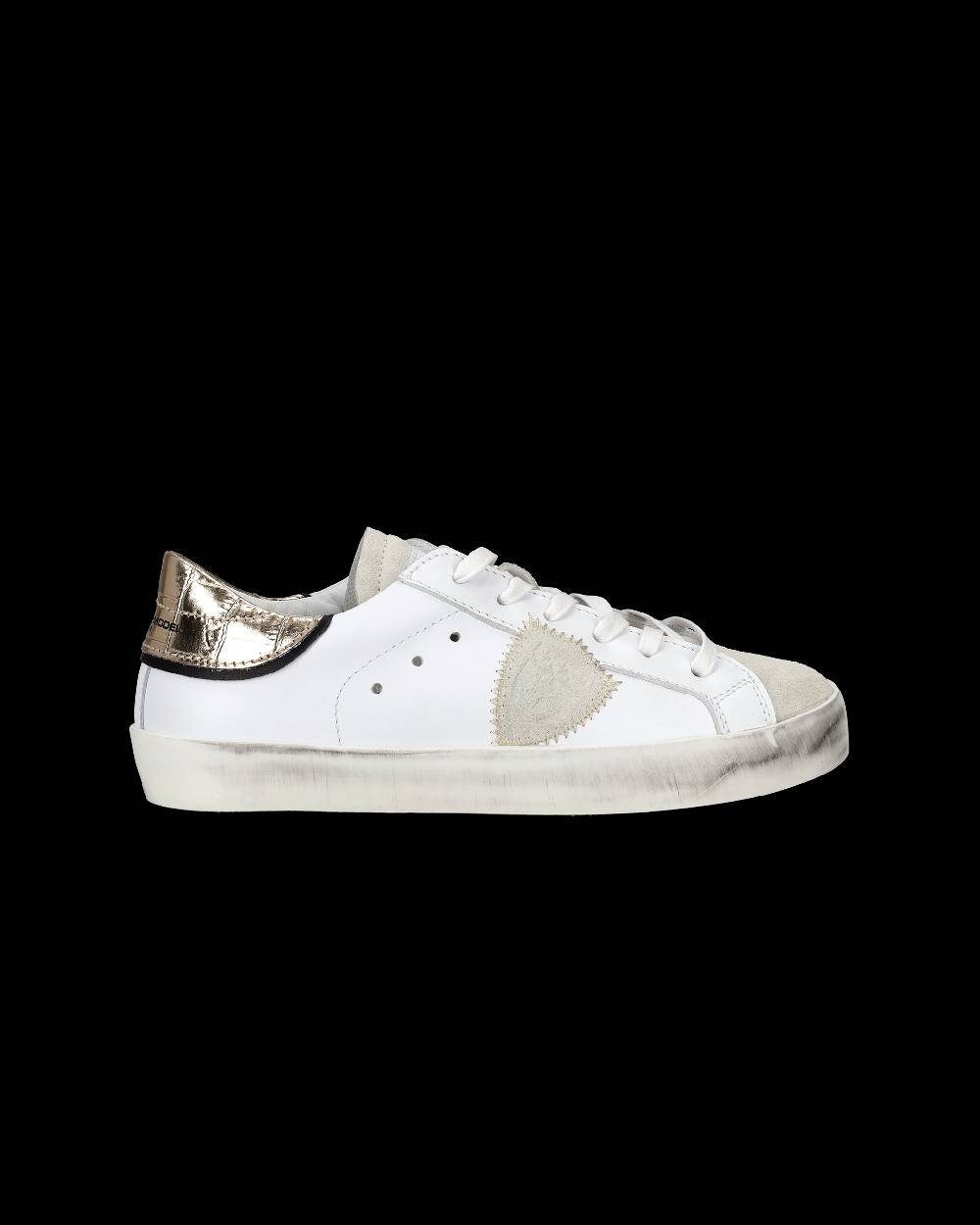 Philippe Model Sneakers Paris da Bambini Oro in Pelle Vendita