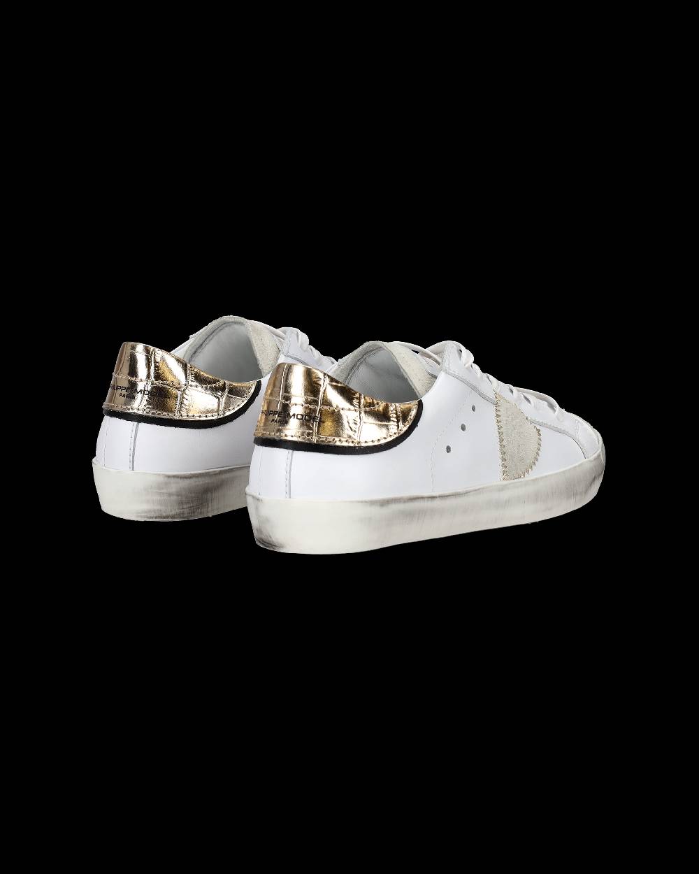 Philippe Model Sneakers Paris da Bambini Oro in Pelle Vendita