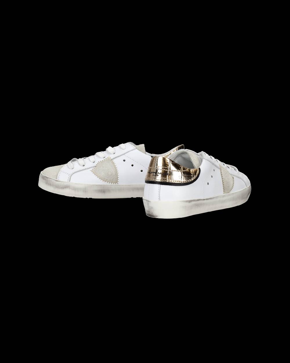 Philippe Model Sneakers Paris da Bambini Oro in Pelle Vendita