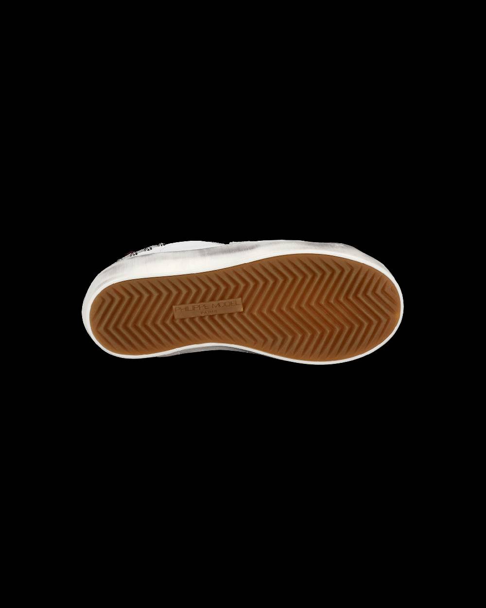 Philippe Model Sneakers Paris da Bambini Bianche e Grigie in Pelle Promozione