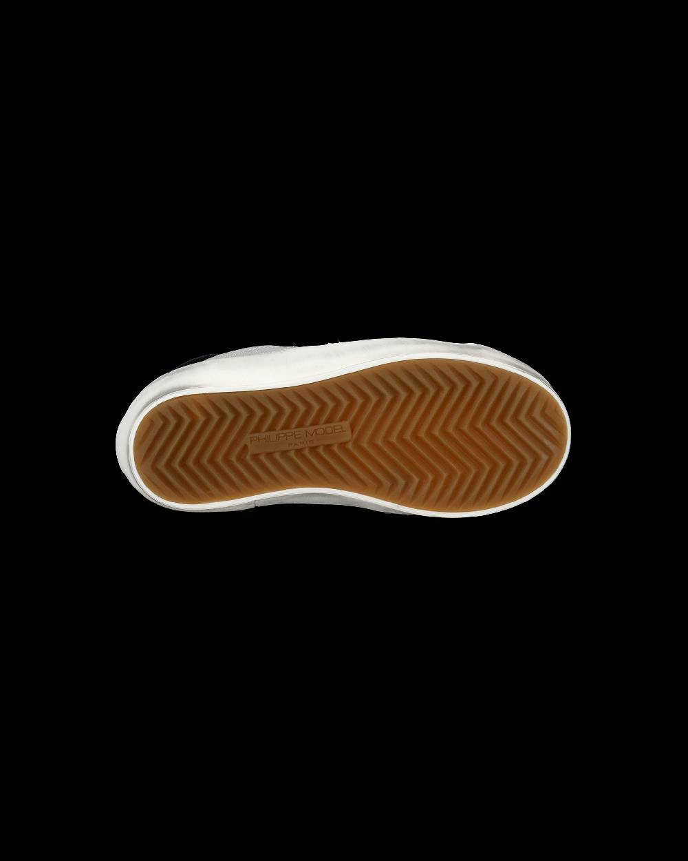 Philippe Model Sneakers Paris da Bambini Argento in Pelle Metal Spedizione Gratuita