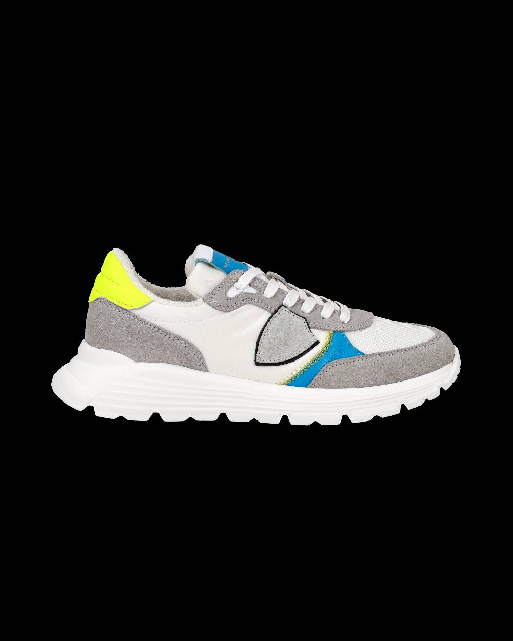 Philippe Model Sneakers Antibes da Bambini Grigie e Gialle in Pelle Negozi Online