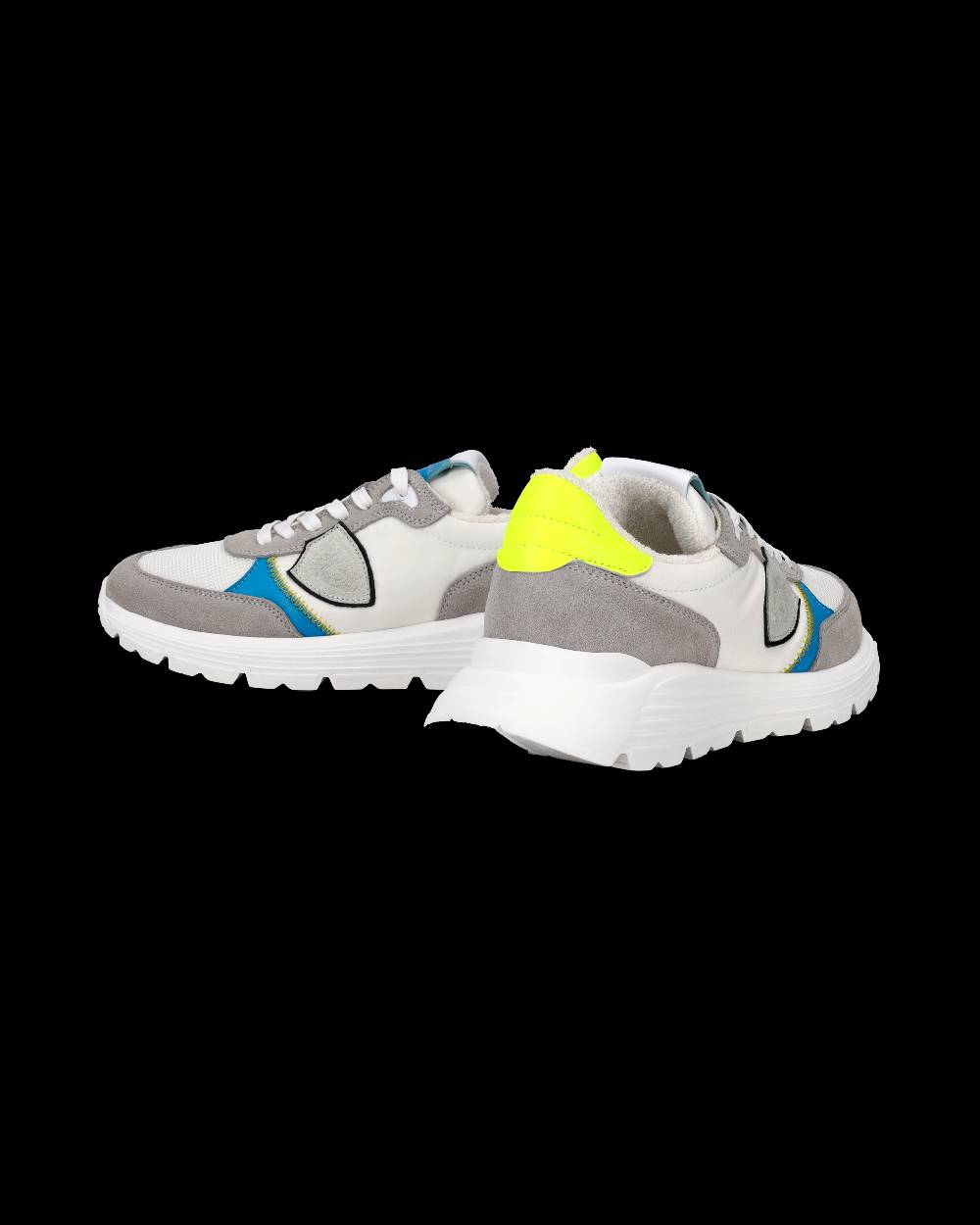 Philippe Model Sneakers Antibes da Bambini Grigie e Gialle in Pelle Negozi Online