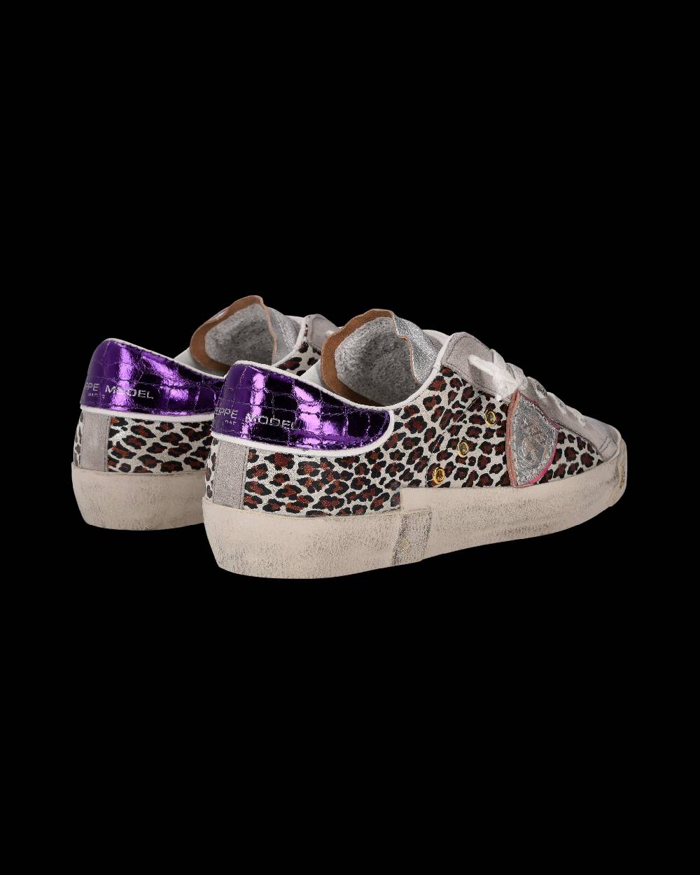 Philippe Model Sneaker Prsx Donna, Argento e Viola Novità