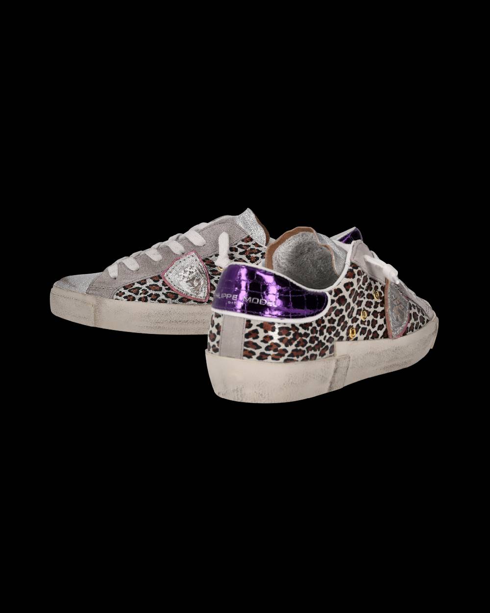 Philippe Model Sneaker Prsx Donna, Argento e Viola Novità