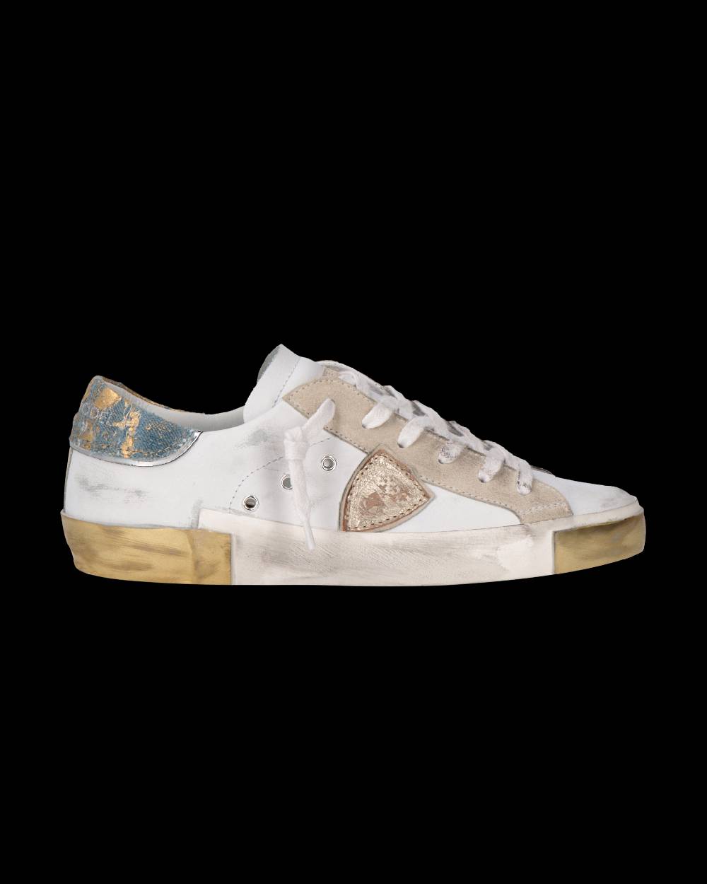 Philippe Model Sneaker Prsx Donna, Bianco e Azzurro Sconto