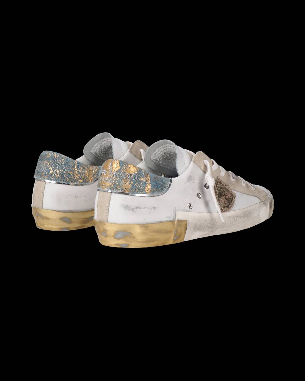 Philippe Model Sneaker Prsx Donna, Bianco e Azzurro Sconto