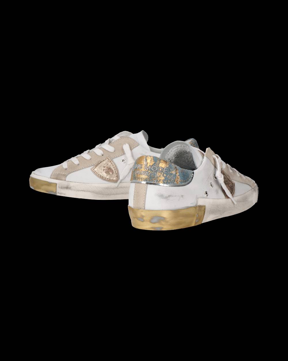 Philippe Model Sneaker Prsx Donna, Bianco e Azzurro Sconto