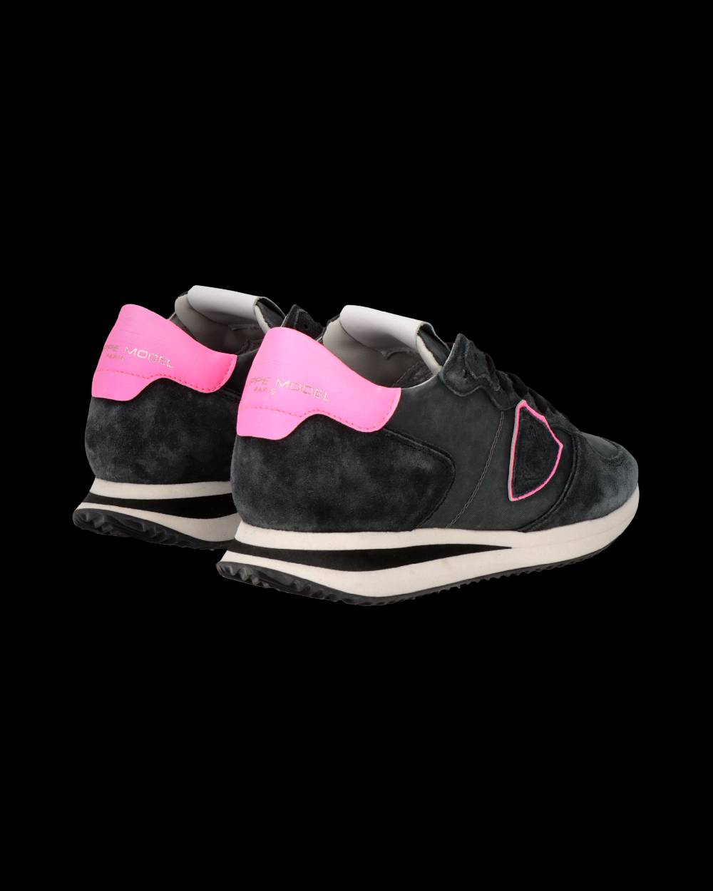 Philippe Model Sneaker Trpx Donna, Nero e Fucsia In Vendita