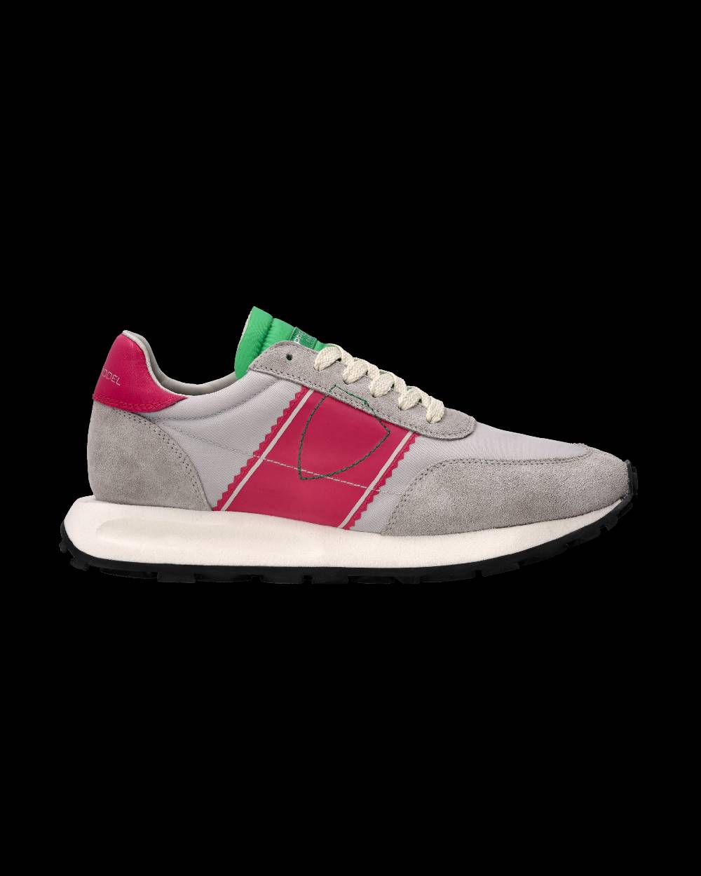 Philippe Model Sneaker Running Tour Donna, Grigio e Fucsia In Linea