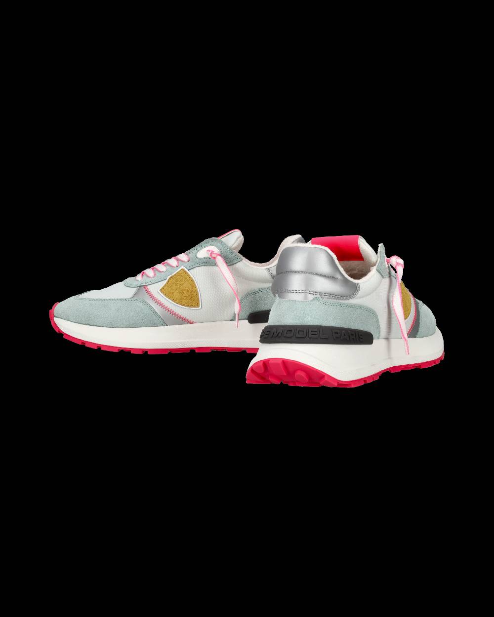 Philippe Model Sneaker bassa Antibes donna - verde acqua e fucsia Consegna Veloce