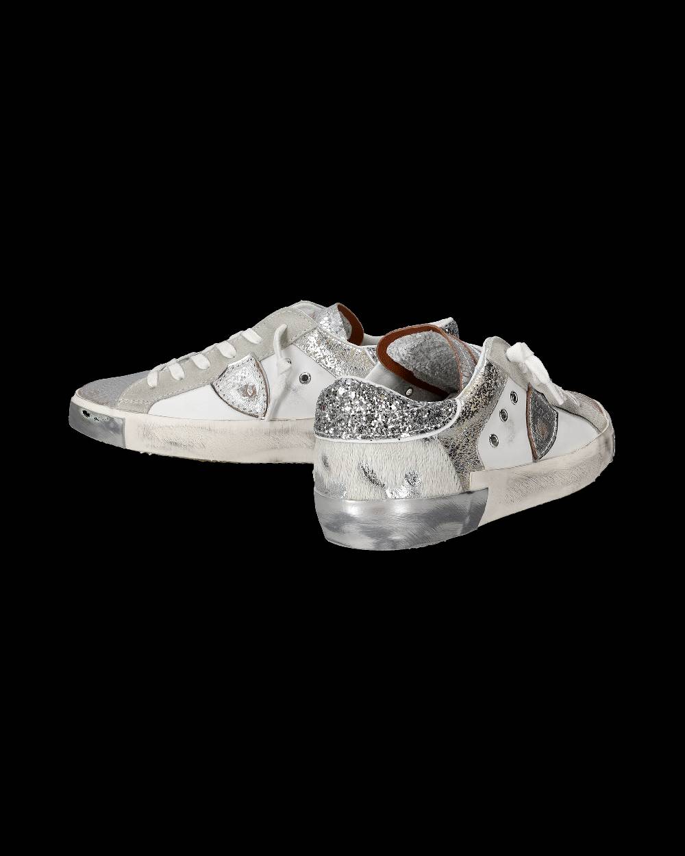 Philippe Model Sneaker bassa PRSX donna - bianco e argento Promozione Limitata