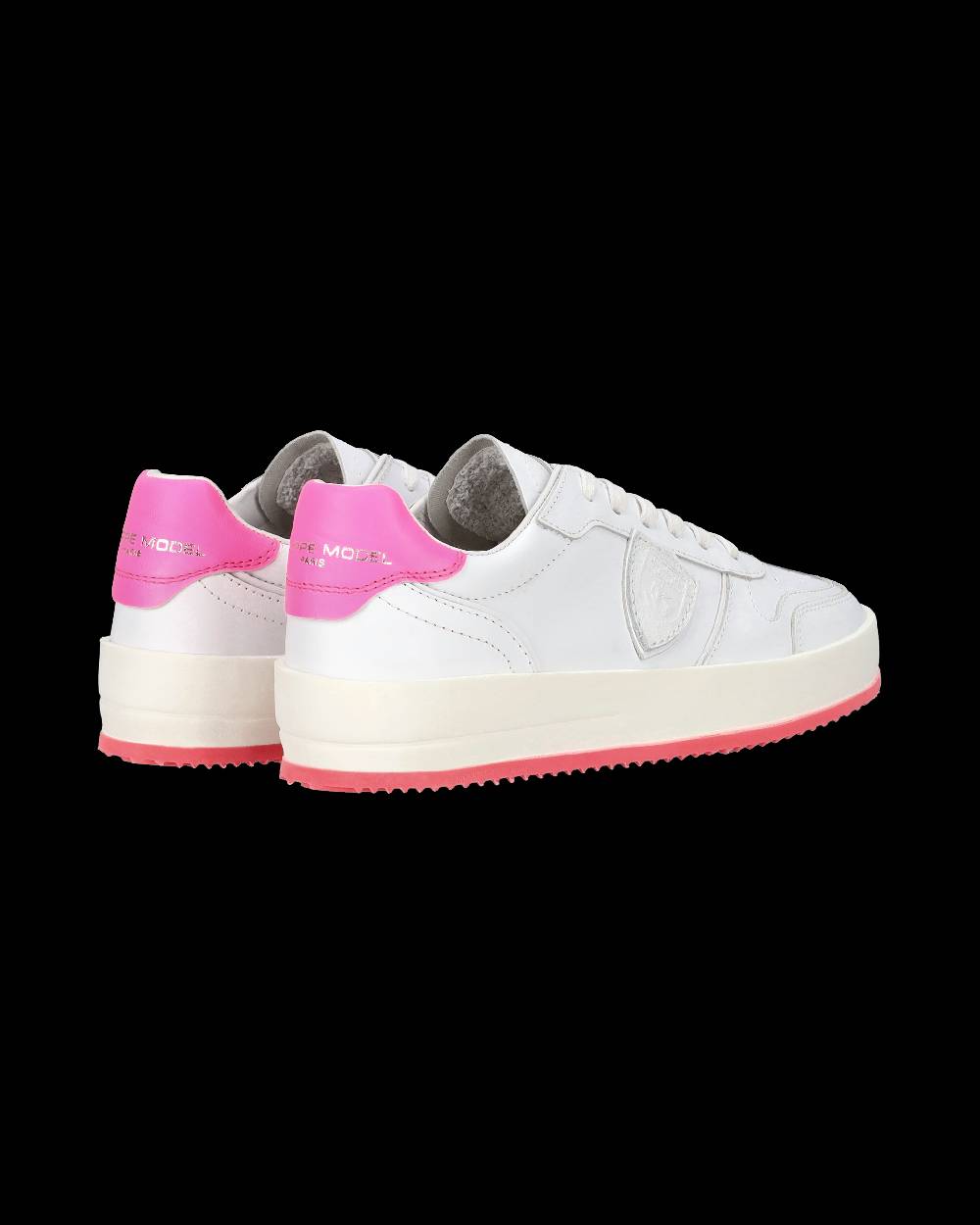Philippe Model Sneaker bassa Nice donna - bianco e fucsia Fino Al -60%