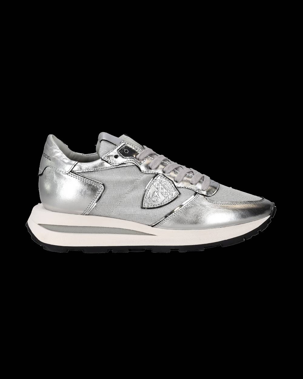 Philippe Model Sneaker basse Tropez Haute donna - argento Affare Del Giorno