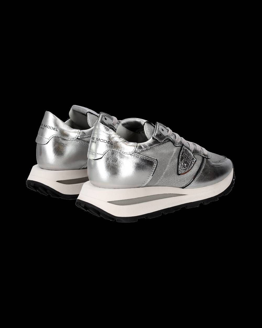 Philippe Model Sneaker basse Tropez Haute donna - argento Affare Del Giorno