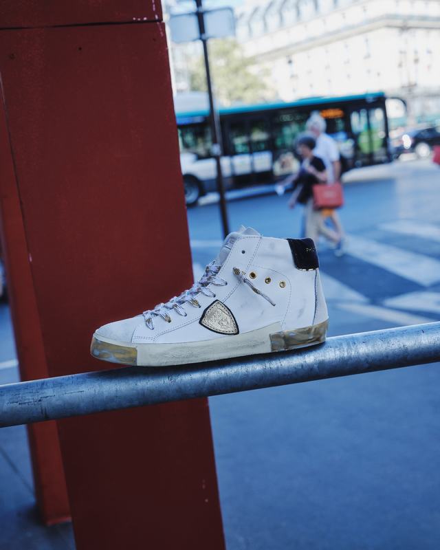 Philippe Model Sneaker high Paris donna - bianco e oro Prezzo Ridotto
