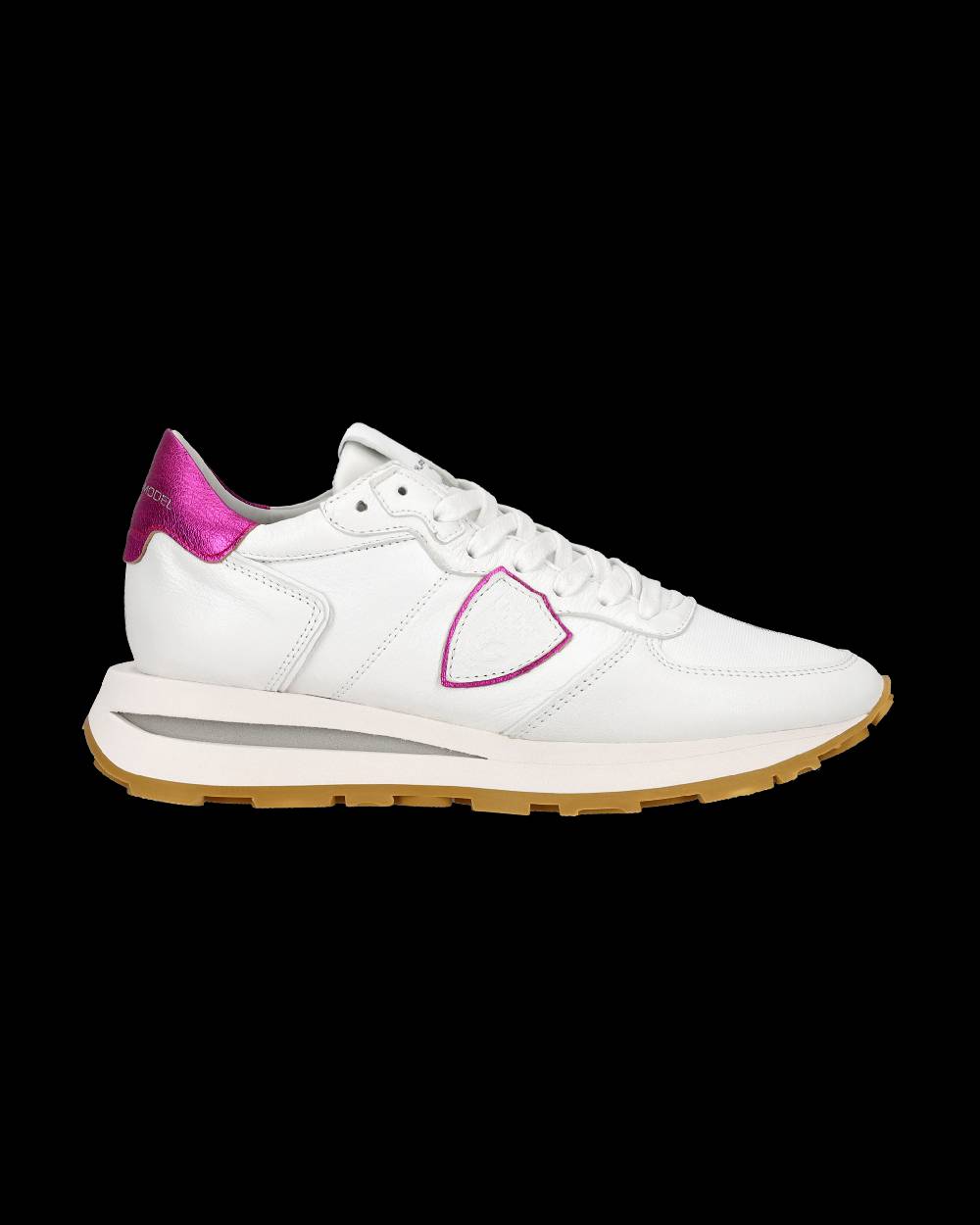 Philippe Model Sneaker basse Tropez Haute donna - bianco e fucsia Sottocosto