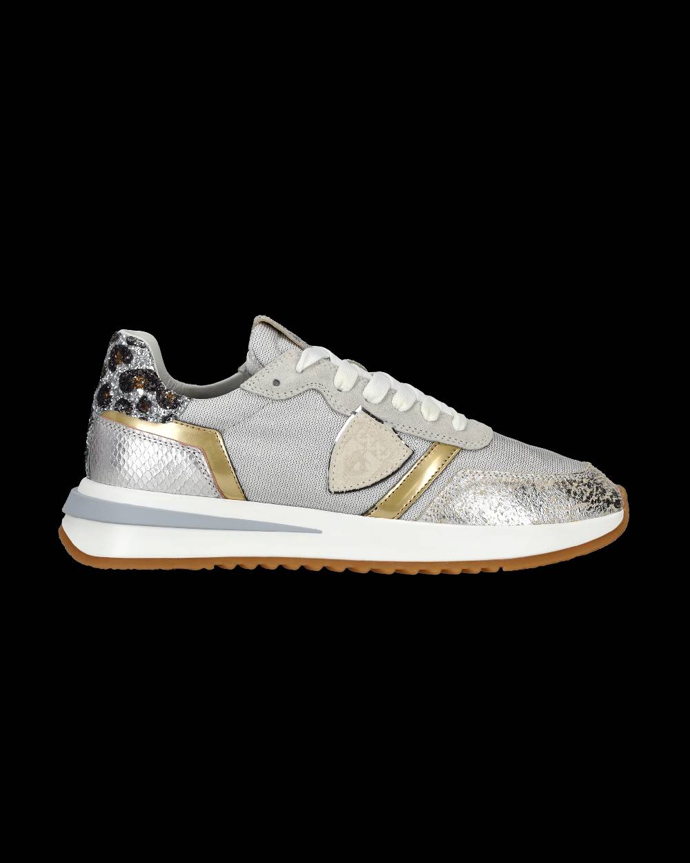 Philippe Model Sneaker basse Tropez 2.1 donna - bianco, argento e animalier Novità