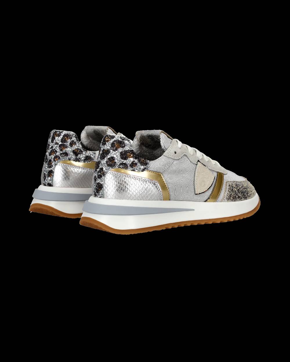Philippe Model Sneaker basse Tropez 2.1 donna - bianco, argento e animalier Novità