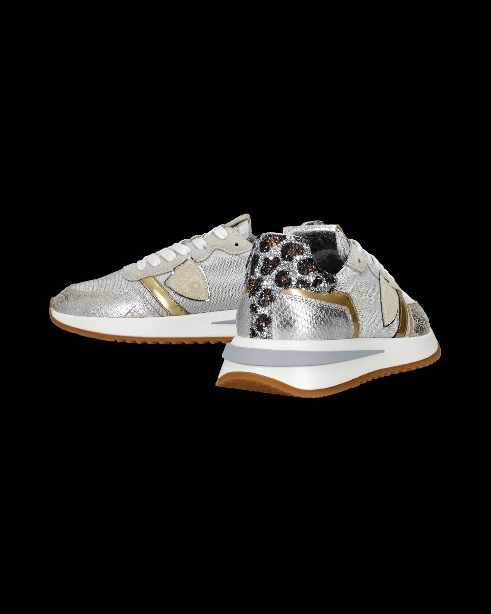 Philippe Model Sneaker basse Tropez 2.1 donna - bianco, argento e animalier Novità