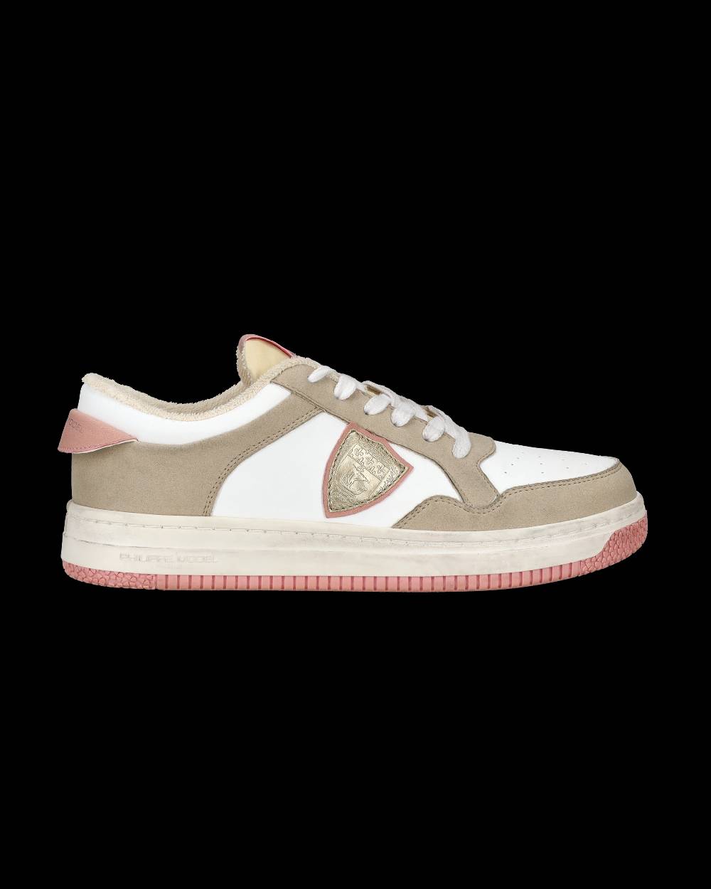 Philippe Model Sneakers Lyon da Donna Bianche e Rosa in Pelle Riciclata In Vendita