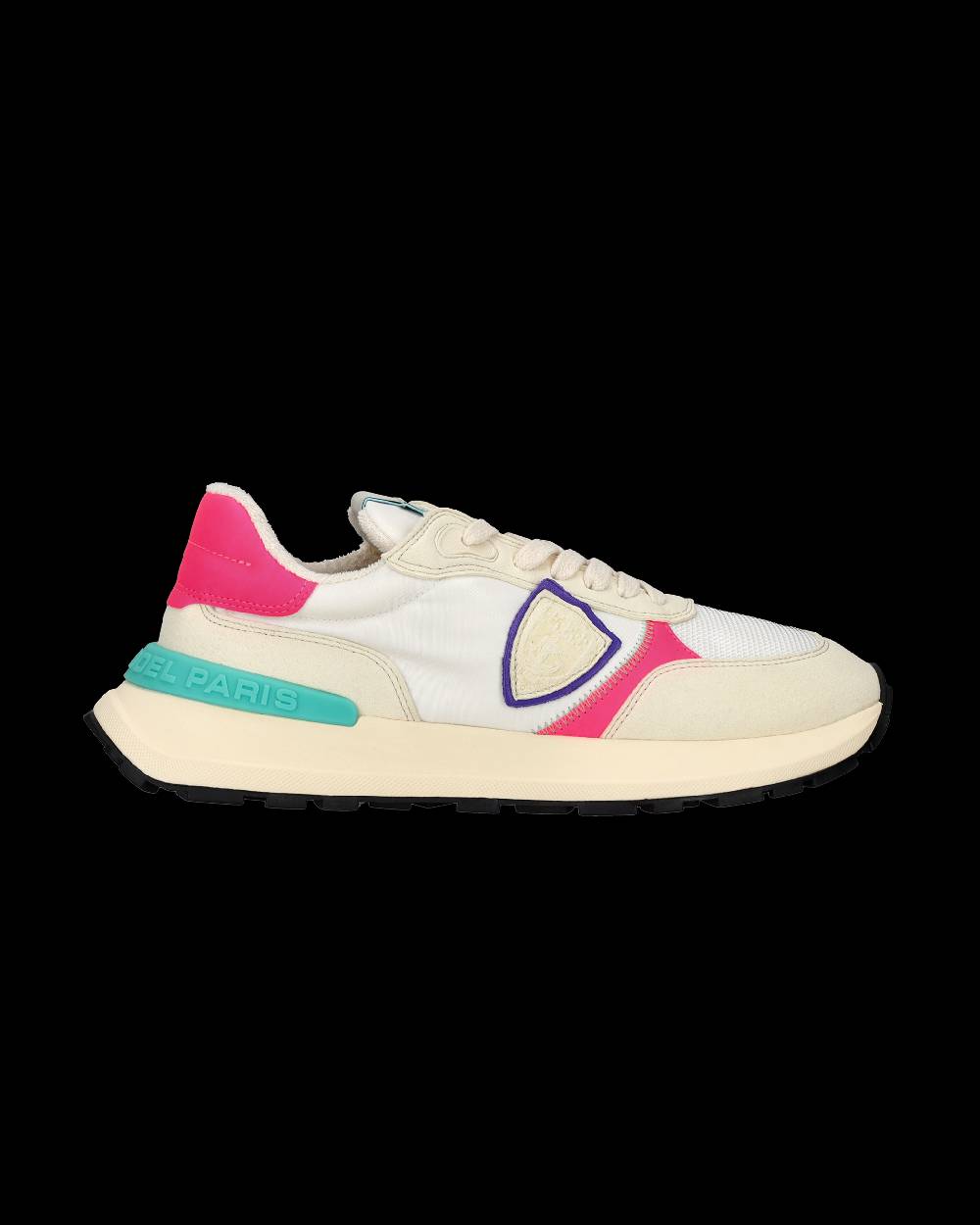 Philippe Model Sneakers Antibes da Donna Bianche e Fucsia in Tessuto Tecnico Vendita Economica
