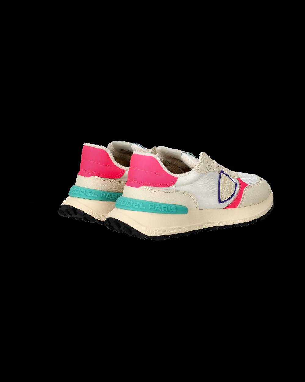 Philippe Model Sneakers Antibes da Donna Bianche e Fucsia in Tessuto Tecnico Vendita Economica