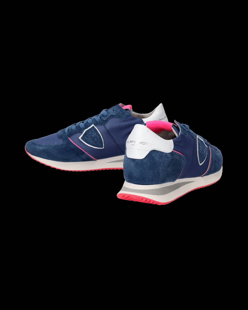Philippe Model Sneakers Trpx da Donna Blu e Fucsia in Tessuto Tecnico Saldi Di Fabbrica