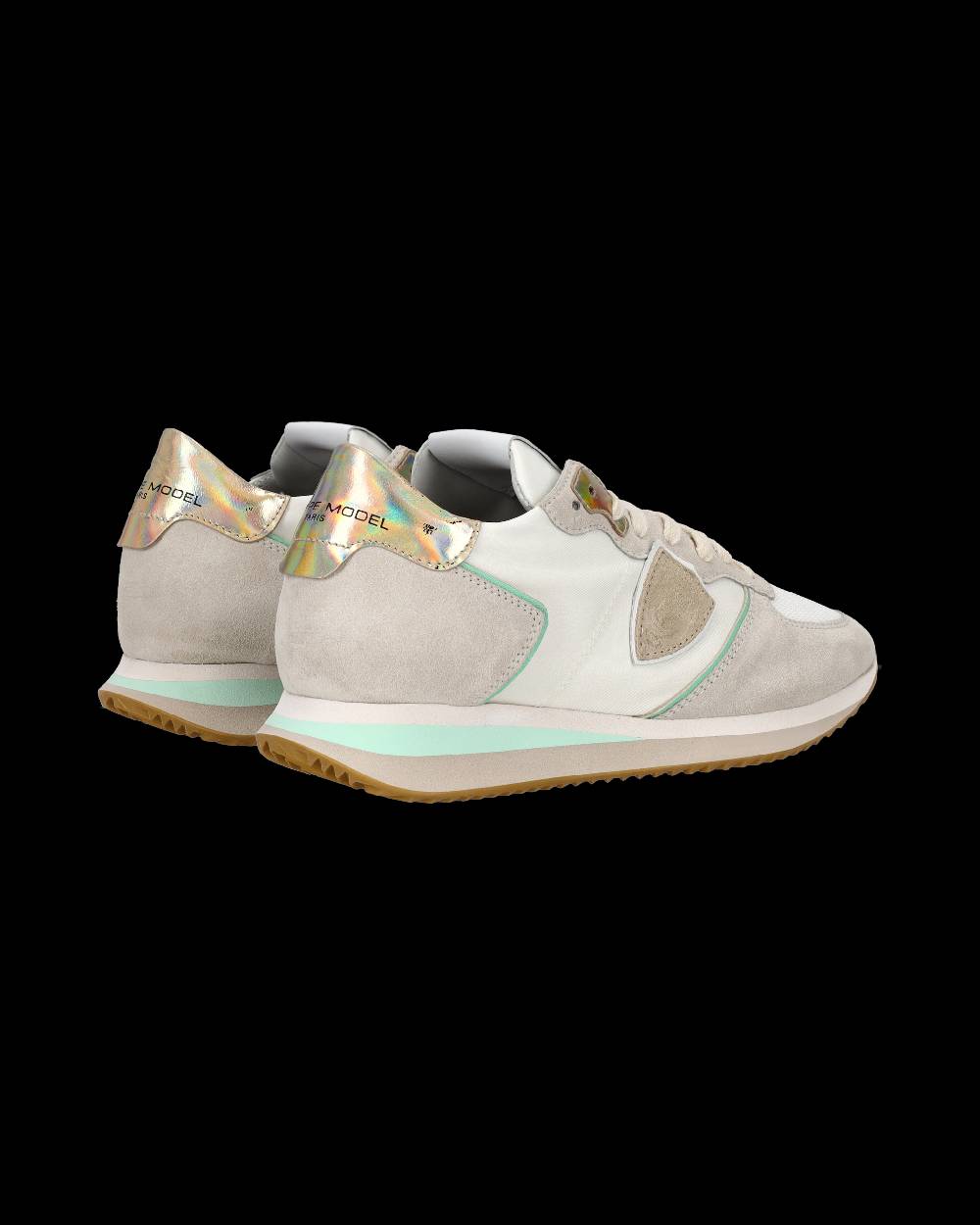Philippe Model Sneaker bassa Trpx donna - bianco, acqua e oro Vendite Flash
