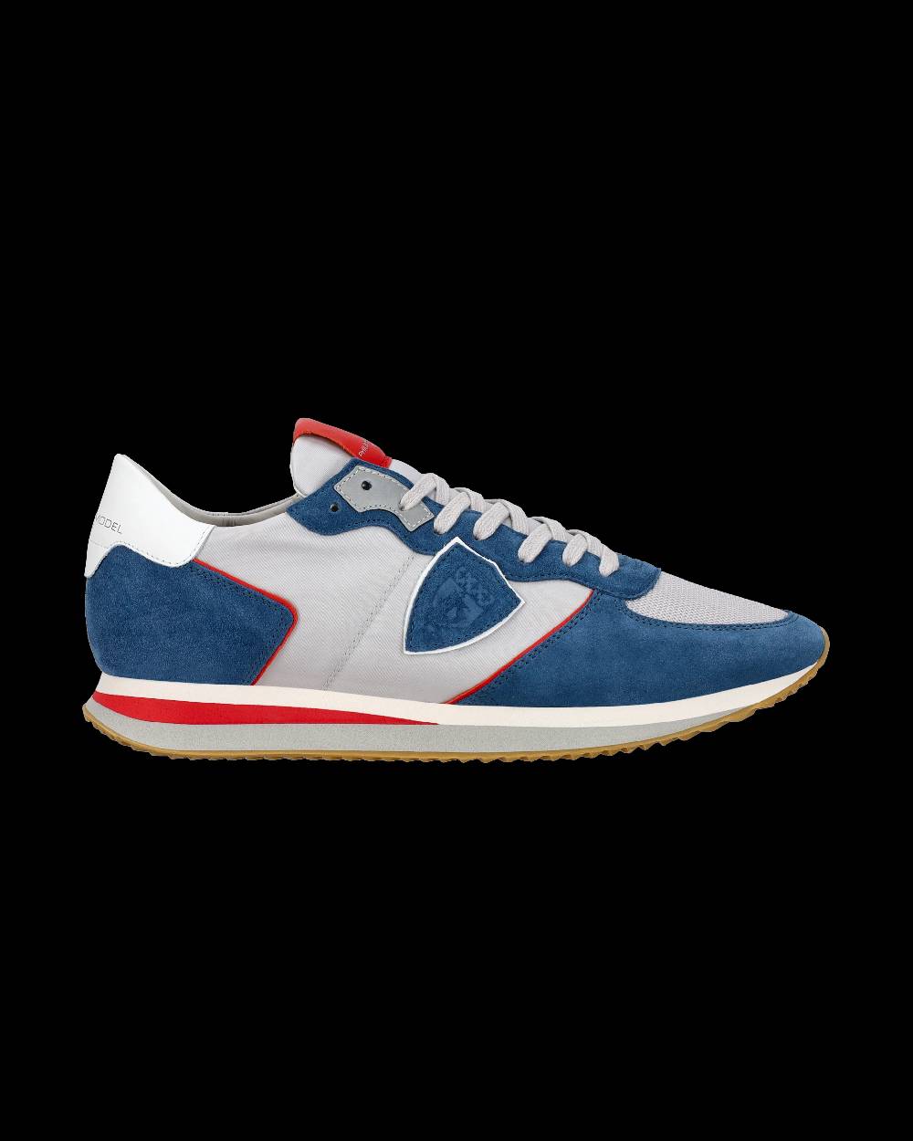 Philippe Model Sneaker casual Trpx da uomo in nylon e pelle - Denim e grigio Italy