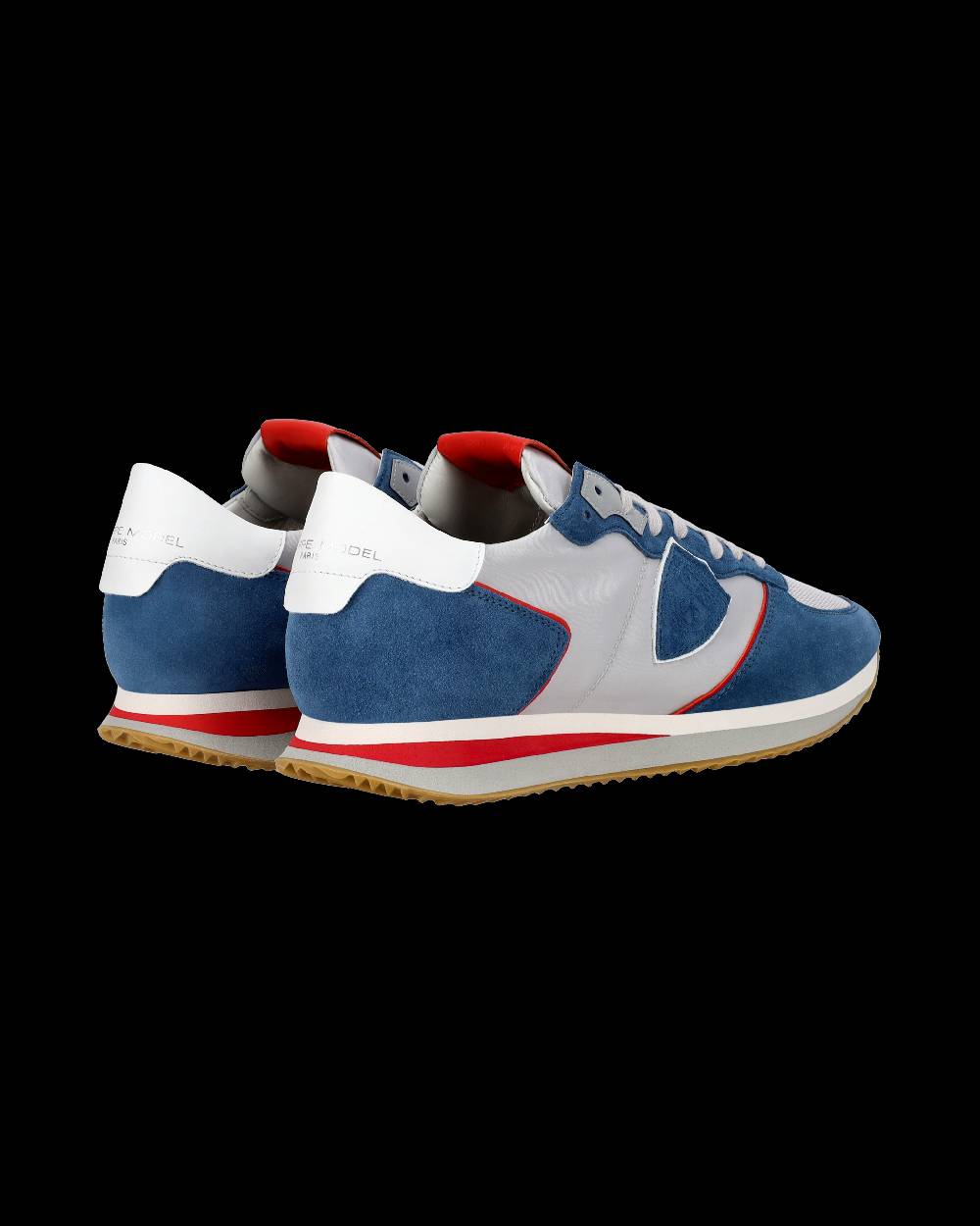 Philippe Model Sneaker casual Trpx da uomo in nylon e pelle - Denim e grigio Italy