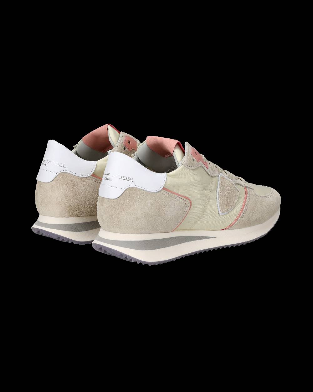 Philippe Model Sneakers Trpx da Donna Rosa Latte in Tessuto Tecnico Qualità