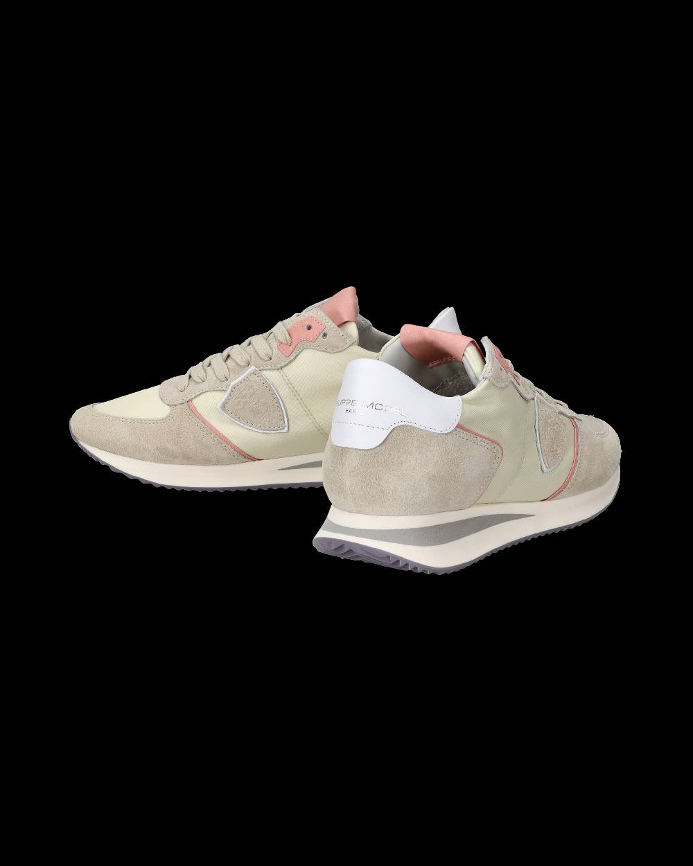 Philippe Model Sneakers Trpx da Donna Rosa Latte in Tessuto Tecnico Qualità