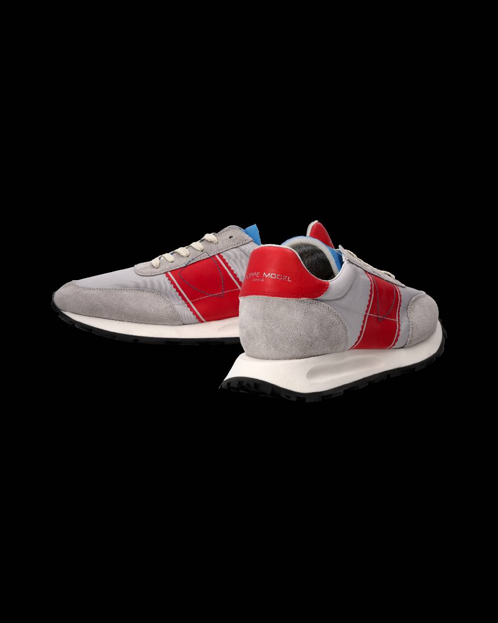 Philippe Model Sneaker Running Tour Uomo, Grigio e Rosso Promozione Limitata