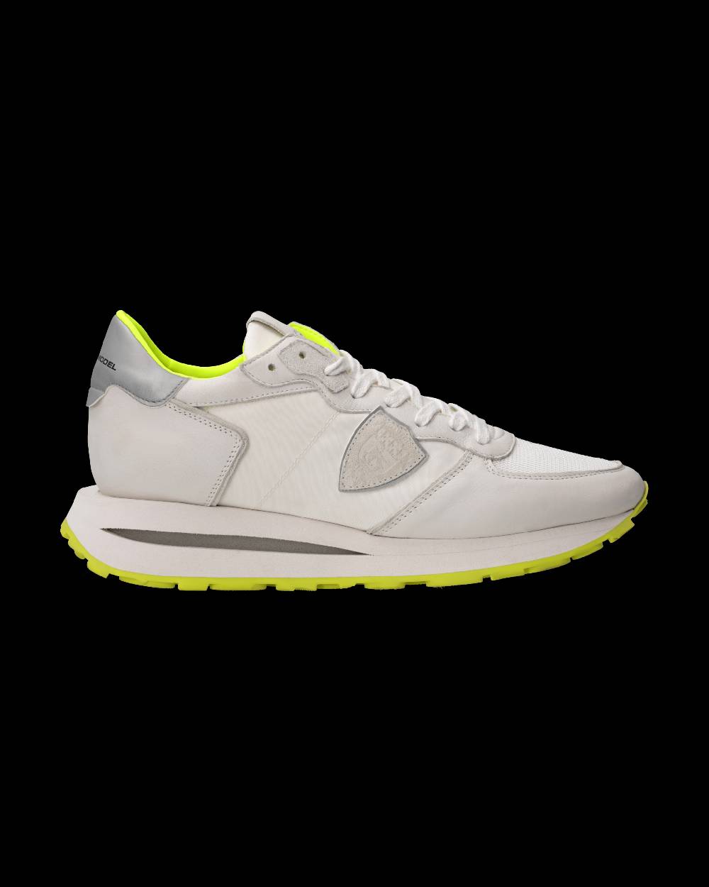 Philippe Model Sneaker Tropez Haute Uomo, Bianco e Giallo Fluo Novità