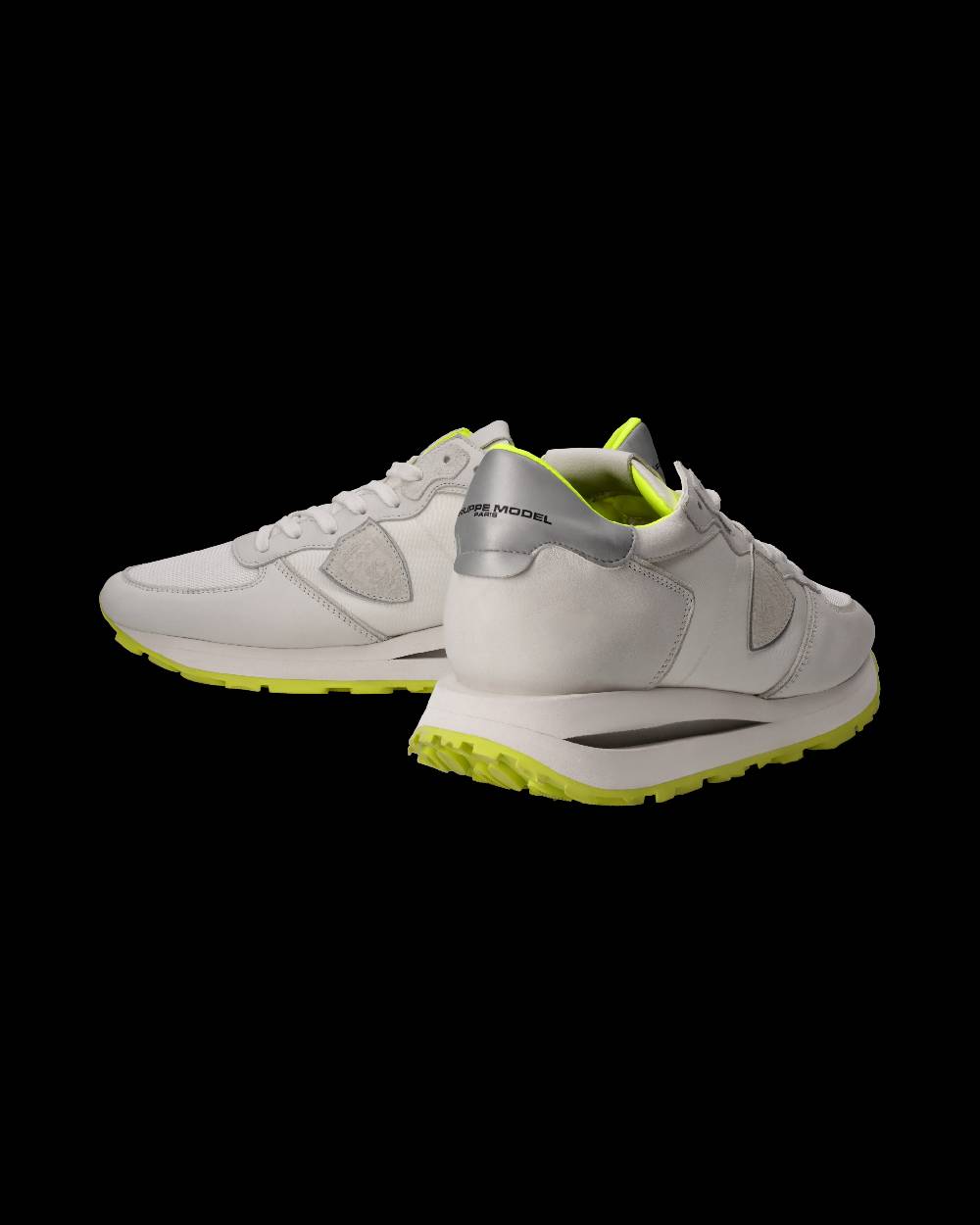 Philippe Model Sneaker Tropez Haute Uomo, Bianco e Giallo Fluo Novità