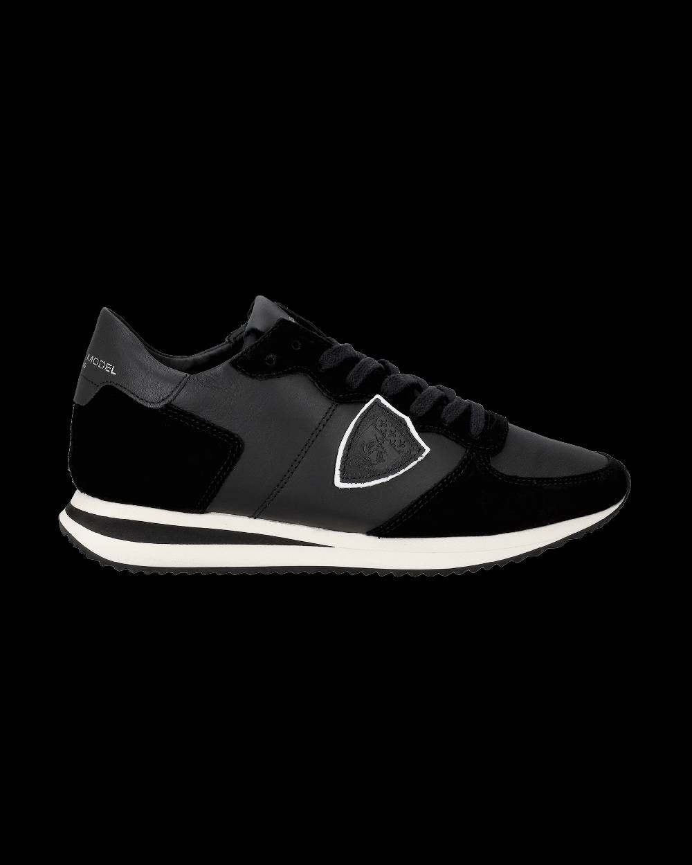 Philippe Model Sneakers basse casual Trpx da Uomo in pelle - nero Vendita Calda