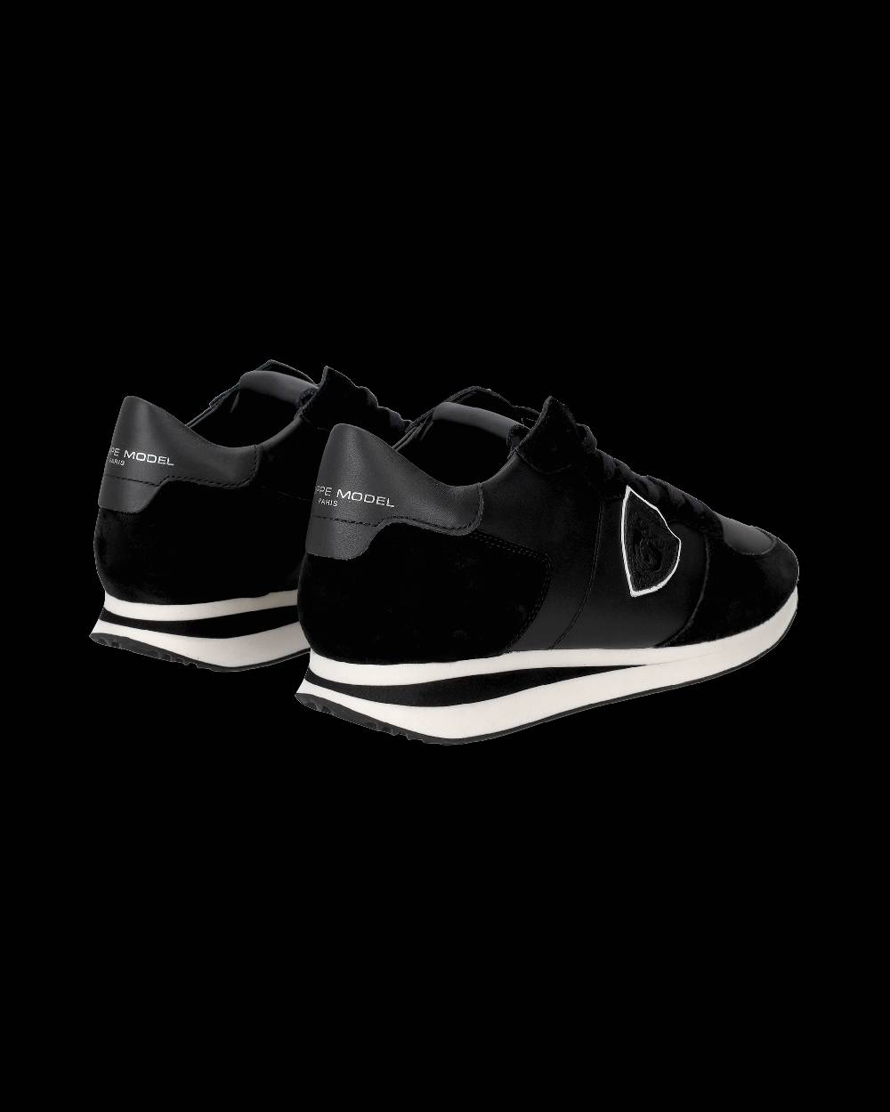 Philippe Model Sneakers basse casual Trpx da Uomo in pelle - nero Vendita Calda