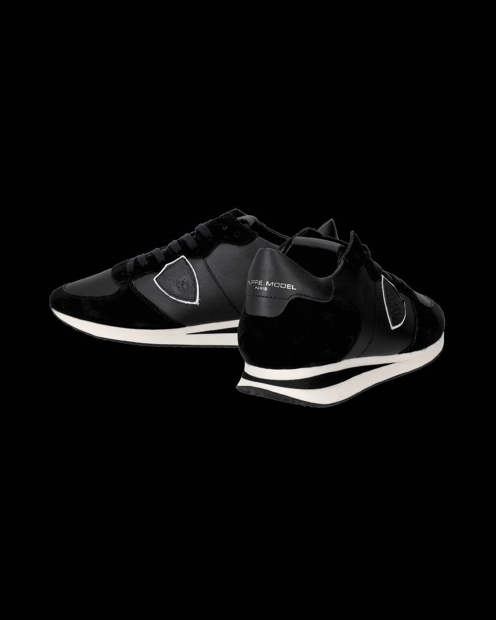 Philippe Model Sneakers basse casual Trpx da Uomo in pelle - nero Vendita Calda