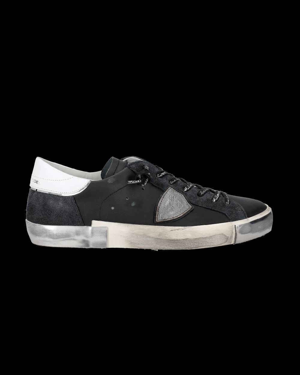 Philippe Model Sneaker bassa Prsx uomo - nero e argento 2025