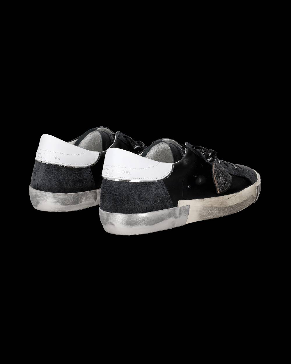 Philippe Model Sneaker bassa Prsx uomo - nero e argento 2025
