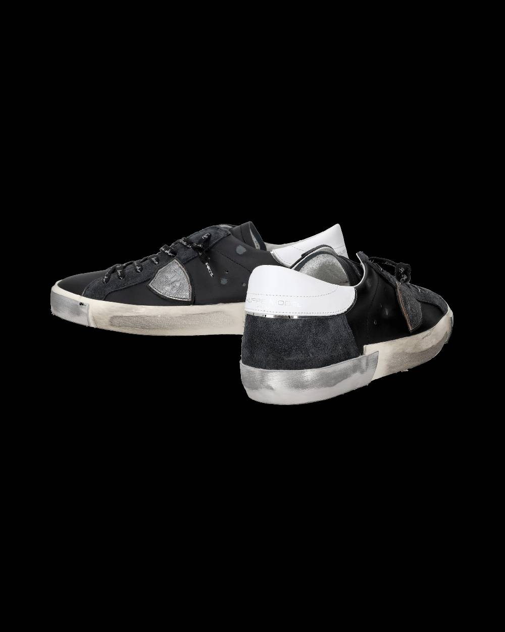 Philippe Model Sneaker bassa Prsx uomo - nero e argento 2025