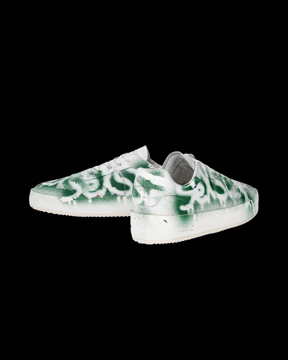 Philippe Model Sneaker bassa Nice uomo - bianco e verde In Linea