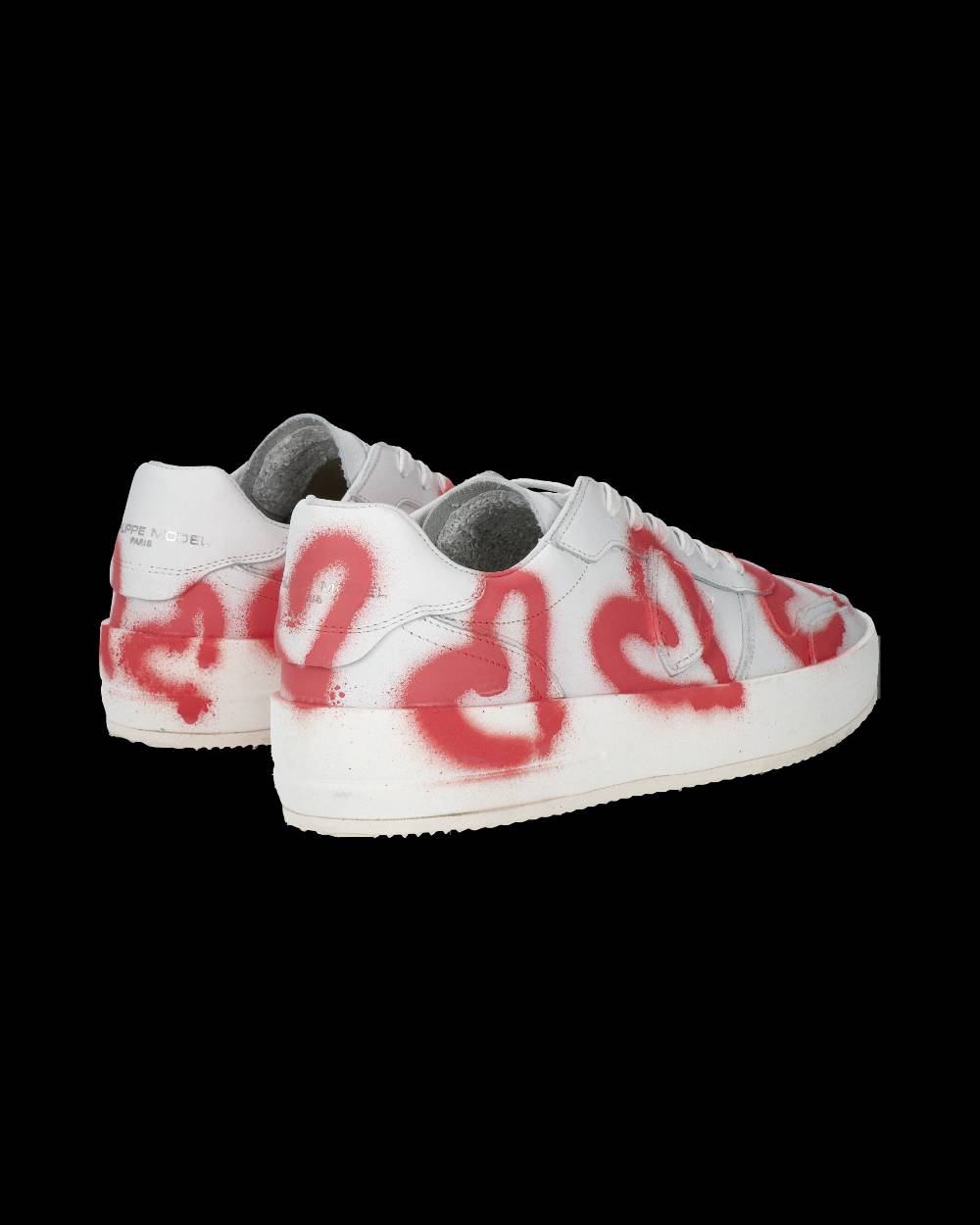 Philippe Model Sneaker bassa Nice uomo - bianco e corallo Qualità