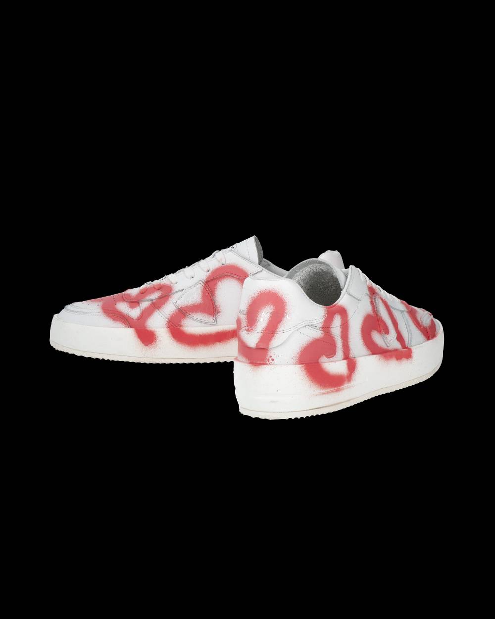Philippe Model Sneaker bassa Nice uomo - bianco e corallo Qualità