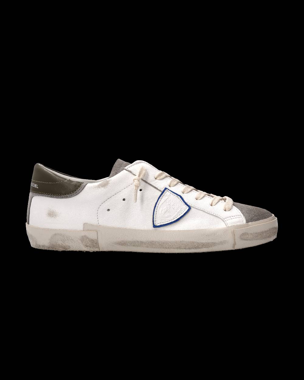 Philippe Model Sneaker Prsx Uomo, Bianco e Antracite Spedizione Gratuita